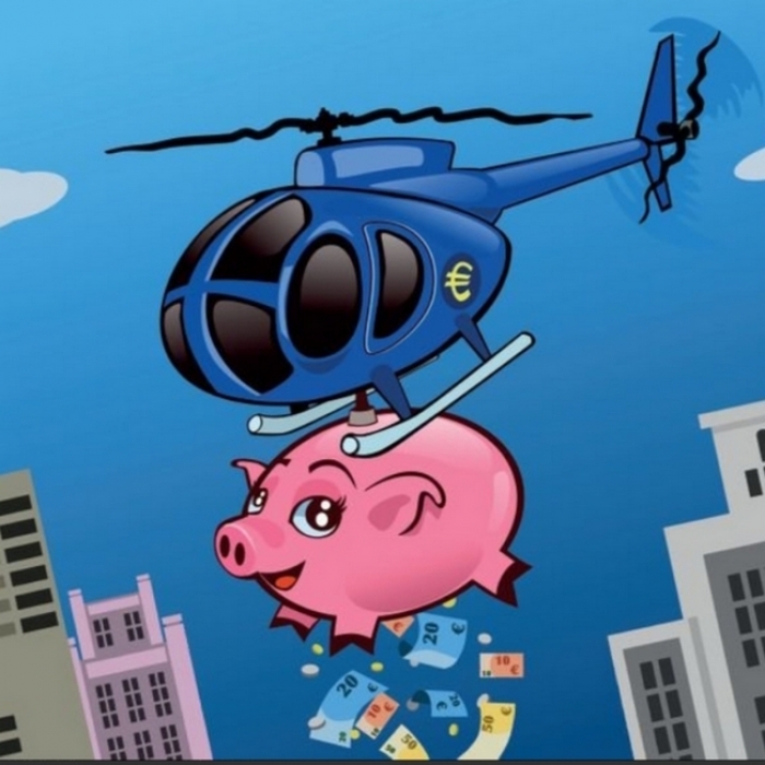 Kvasac i helikopter